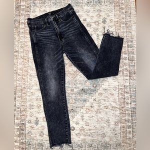 Gap black washed cigarette fit jeans